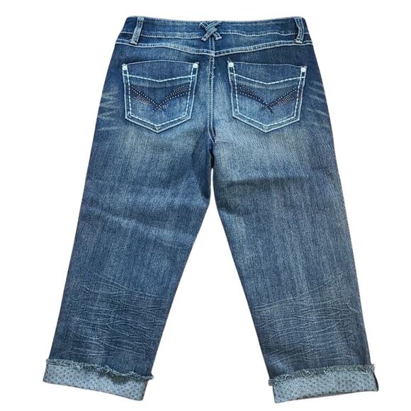 Inc. Denim Cropped Capri Denim Embellished Jean Cropped Jeans - Picture 6 of 6